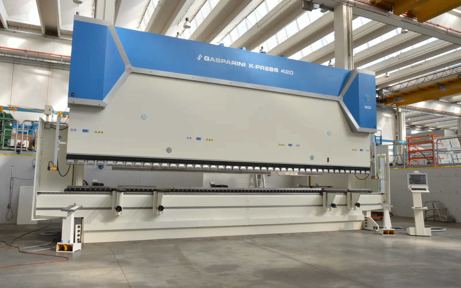 CNC press brake bending a sheet metal component